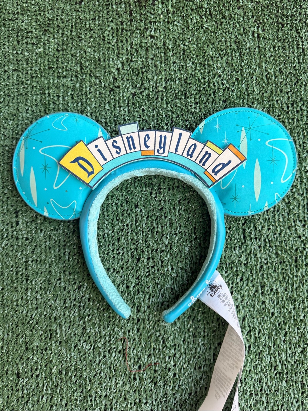 Disney Teal Retro Disneyland Mouse Ear Headband